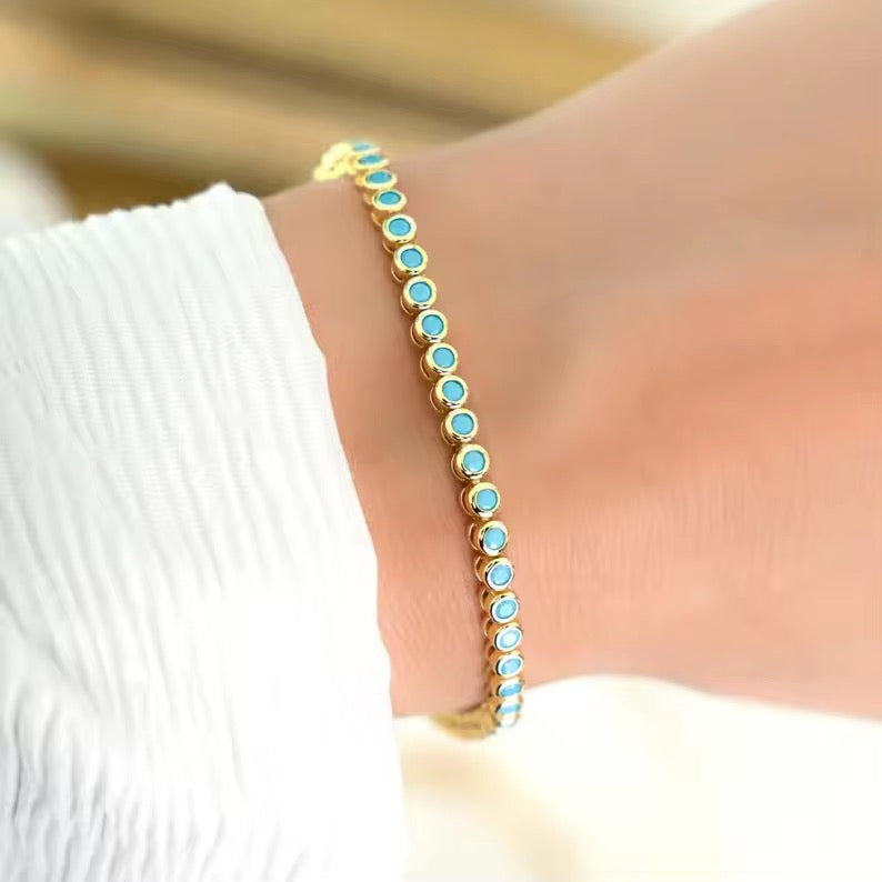 Turquoise Tennis Bracelet