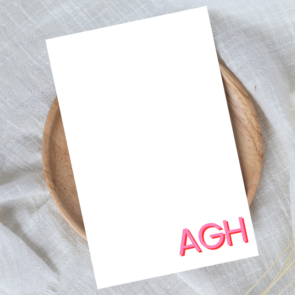 Corner Initial Notepad