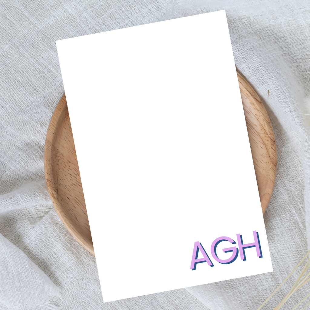 Corner Initial Notepad