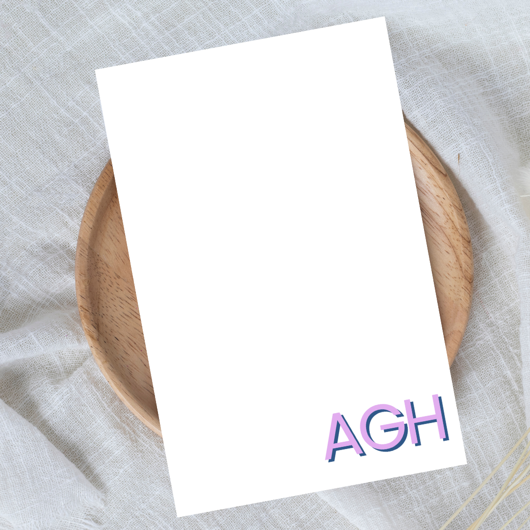 Corner Initial Notepad