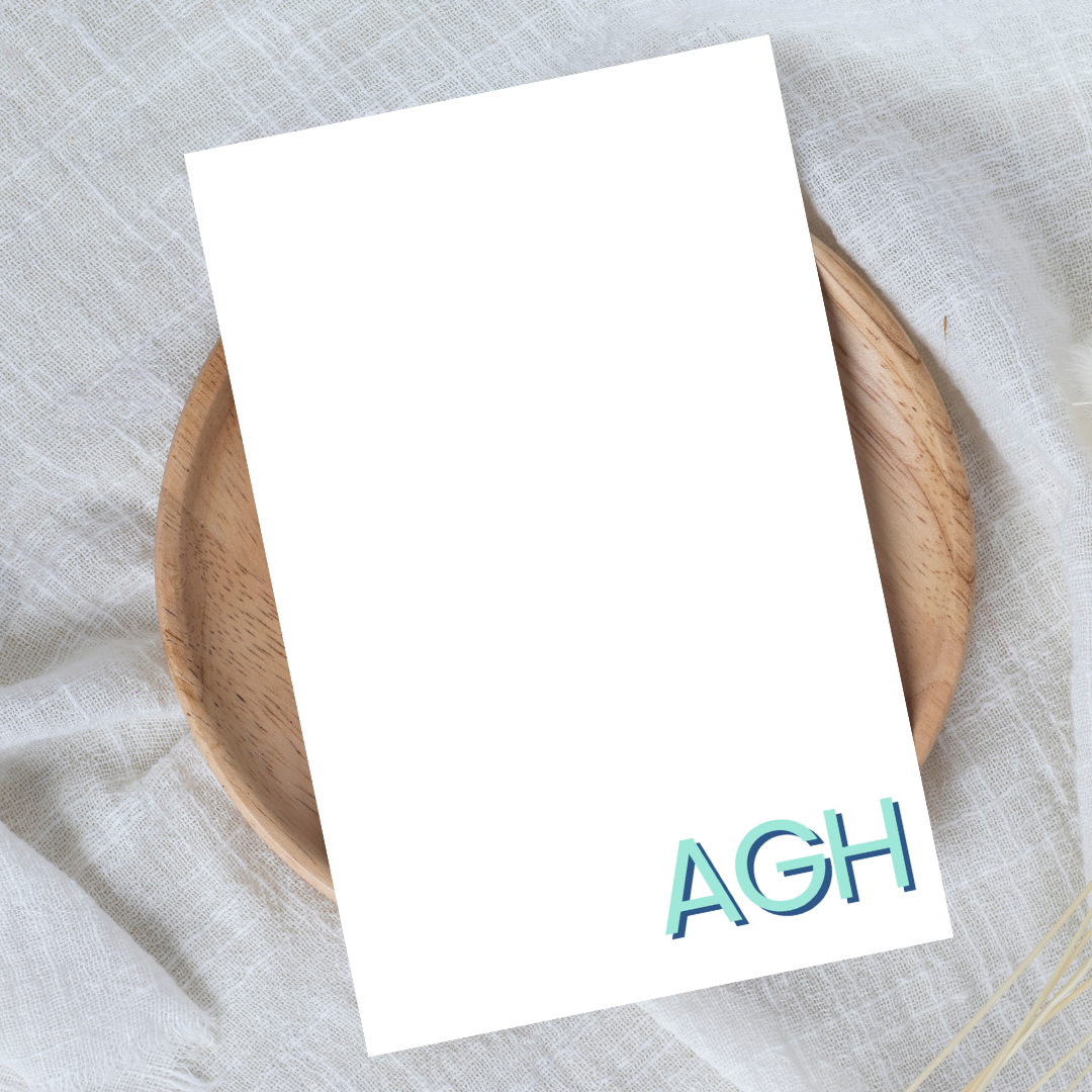 Corner Initial Notepad